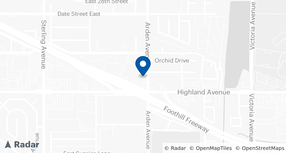Map of Dairy Queen Location:: 2238 N Arden Ave, San Bernardino, CA, 92404-3596